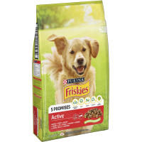 Сухий корм FRISKIES Active для дорослих собак з підвищеною активністю, з яловичиною, 10 кг