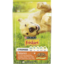 Сухой корм FRISKIES Balance для взрослых собак, с курицей, говядиной и овощами, 10 кг