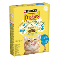 Сухий корм FRISKIES для дорослих котів, з лососем та овочами, 300 г