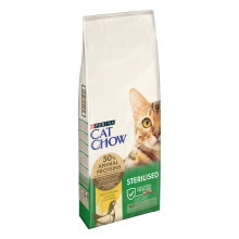 Сухой корм CAT CHOW Sterilised для взрослых стерилизованных кошек, с курицей, 15 кг