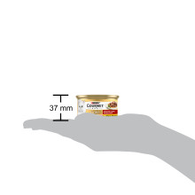Вологий корм GOURMET Gold для дорослих котів, шматочки у підливці, з лососем та куркою, 85 г