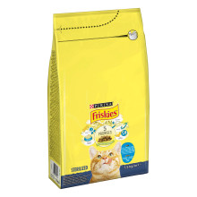 Сухой корм FRISKIES Sterilized для взрослых стерилизованных кошек, с лососем, тунцом и овощами, 1,5 кг