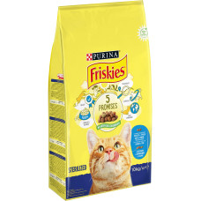Сухий корм FRISKIES Sterilized для дорослих стерилізованих котів, з лососем, тунцем та овочами, 10 кг