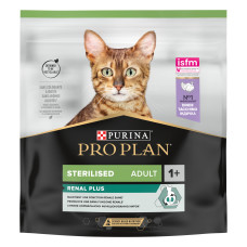 Сухий корм PRO PLAN Sterilised Adult 1+ Renal Plus для дорослих стерилізованих котів, з індичкою, 400 г