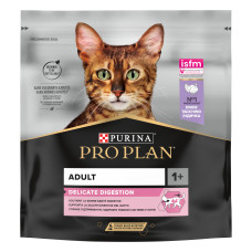 Сухий корм PRO PLAN Adult 1+ Delicate Digestion для дорослих котів з чутливою травною системою, з індичкою, 400 г