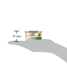 Вологий корм GOURMET Gold для дорослих котів, шматочки у паштеті, з кроликом, 85 г