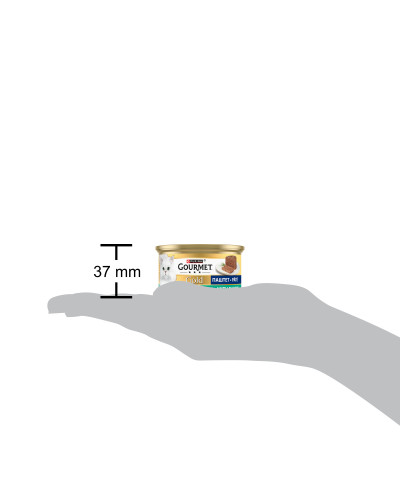 Влажный корм GOURMET Gold для взрослых кошек, паштет, с кроликом, 85 г