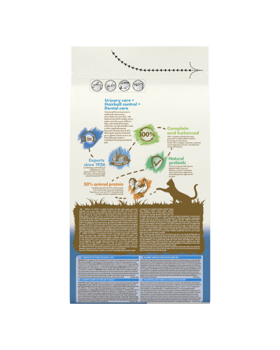 Сухий корм CAT CHOW Feline 3-in-1 для дорослих котів, з формулою потрійної дії, з куркою, 1,5 кг