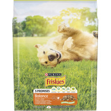 Сухой корм FRISKIES Balance для взрослых собак, с курицей, говядиной и овощами, 2,4 кг