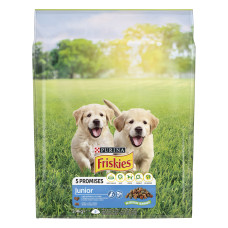 Сухий корм FRISKIES Junior (Джуніор) для цуценят, з куркою, овочами і молоком, 2,4 кг
