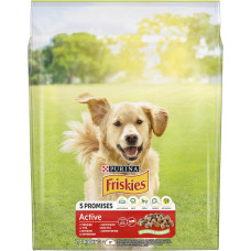Сухий корм FRISKIES Active (Активний) для дорослих собак з підвищеною активністю, з яловичиною, 2,4 кг