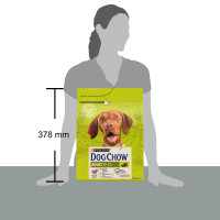 Сухой корм DOG CHOW Adult 1+ для взрослых собак, с ягненком, 2,5 кг