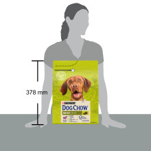 Сухой корм DOG CHOW Adult 1+ для взрослых собак, с ягненком, 2,5 кг