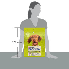Сухой корм DOG CHOW Adult 1+ для взрослых собак, с ягненком, 2,5 кг