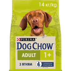 Сухой корм DOG CHOW Adult 1+ для взрослых собак, с ягненком, 14 кг