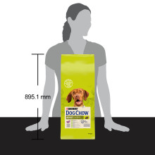 Сухой корм DOG CHOW Adult 1+ для взрослых собак, с ягненком, 14 кг