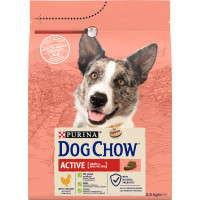Сухой корм DOG CHOW Active Adult 1+ для взрослых собак с повышенной активностью, с курицей, 2,5 кг