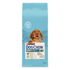 Сухий корм DOG CHOW Puppy 1 для цуценят, з ягням, 14 кг