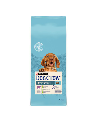 Сухий корм DOG CHOW Puppy 1 для цуценят, з ягням, 14 кг