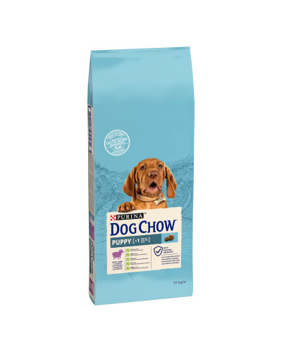 Сухий корм DOG CHOW Puppy 1 для цуценят, з ягням, 14 кг