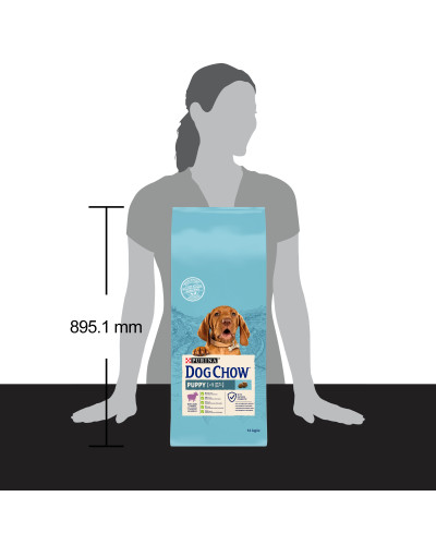 Сухий корм DOG CHOW Puppy 1 для цуценят, з ягням, 14 кг