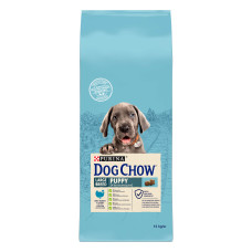 Сухий корм DOG CHOW Large Breed Puppy 2 для цуценят, з індичкою, 14 кг