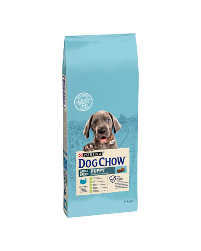 Сухий корм DOG CHOW Large Breed Puppy 2 для цуценят, з індичкою, 14 кг
