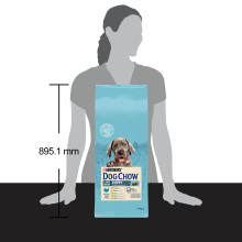 Сухой корм DOG CHOW Large Breed Puppy 2 для щенков, с индейкой, 14 кг