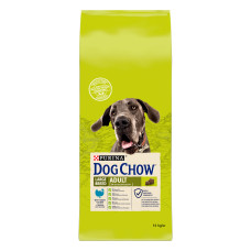 Сухой корм DOG CHOW Large Breed Adult 2+ для взрослых собак больших пород, с индейкой, 14 кг