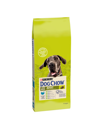 Сухий корм DOG CHOW Large Breed Adult 2+  для дорослих собак великих порід, з індичкою, 14 кг