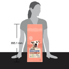 Сухой корм DOG CHOW Sensitive Adult 1+ для взрослых собак склонных к аллергии, с лососем, 14 кг