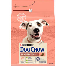 Сухой корм DOG CHOW Sensitive Adult 1+ для взрослых собак склонных к аллергии, с лососем, 2,5 кг