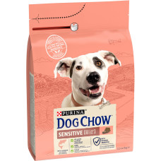 Сухой корм DOG CHOW Sensitive Adult 1+ для взрослых собак склонных к аллергии, с лососем, 2,5 кг