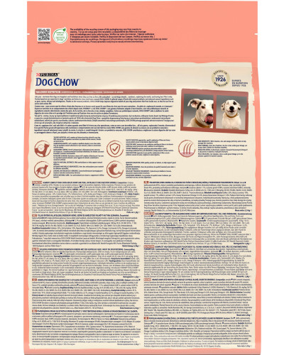 Сухой корм DOG CHOW Sensitive Adult 1+ для взрослых собак склонных к аллергии, с лососем, 2,5 кг