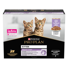 Вологий корм PRO PLAN Kitten Healthy Start для кошенят, шматочки у підливці, з індичкою, 10x85 г