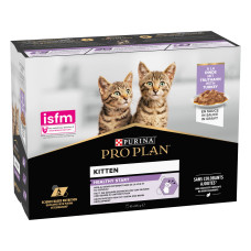 Вологий корм PRO PLAN Kitten Healthy Start для кошенят, шматочки у підливці, з індичкою, 10x85 г