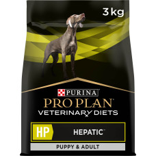 Сухой диетический корм PRO PLAN VETERINARY DIETS HP Hepatic для щенков и взрослых собак для поддержания функции печени при хронической печеночной недостаточности, 3 кг