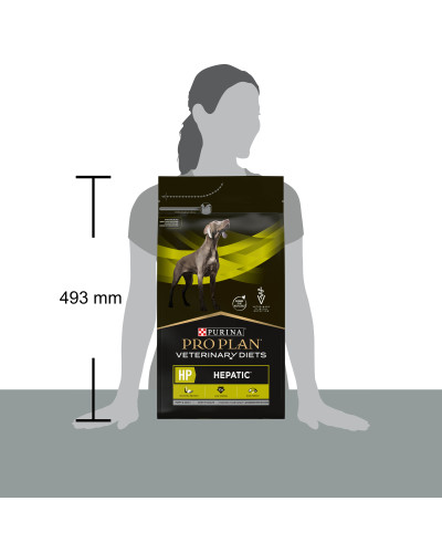Сухой диетический корм PRO PLAN VETERINARY DIETS HP Hepatic для щенков и взрослых собак для поддержания функции печени при хронической печеночной недостаточности, 3 кг