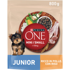 Сухий корм PURINA ONE Mini/Small Junior для цуценят дрібних порід, з куркою, 800 г