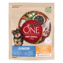 Сухой корм PURINA ONE Mini/Small Junior для щенков мелких пород, с курицей, 800 г