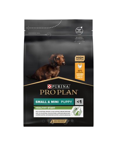 Сухой корм PRO PLAN Small &amp;amp;amp;amp; Mini Puppy 1 Healthy Start для щенков мелких пород, с курицей, 3 кг