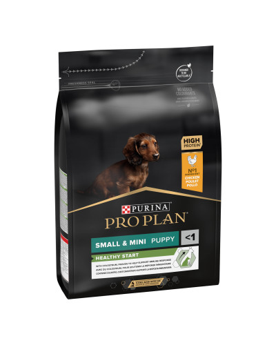 Сухой корм PRO PLAN Small &amp;amp;amp;amp; Mini Puppy 1 Healthy Start для щенков мелких пород, с курицей, 3 кг