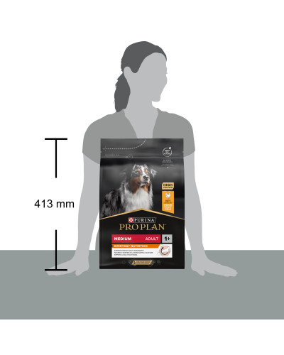 Сухий корм PRO PLAN Medium Adult 1+ Everyday Nutrion для дорослих собак середніх порід, з куркою, 3 кг