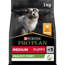 Сухой корм PRO PLAN Medium Puppy 1 Healthy Start для щенков средних пород, с курицей, 3 кг