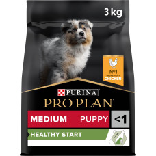 Сухий корм PRO PLAN Medium Puppy 1 Healthy Start для цуценят середніх порід, з куркою, 3 кг