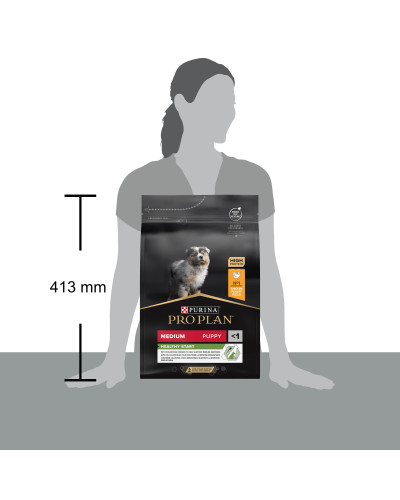 Сухой корм PRO PLAN Medium Puppy 1 Healthy Start для щенков средних пород, с курицей, 3 кг