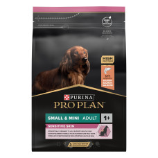 Сухий корм PRO PLAN Small and Mini Adult 1+ Sensitive Skin для дорослих собак дрібних порід, з чутливою шкірою, з лососем, 3 кг