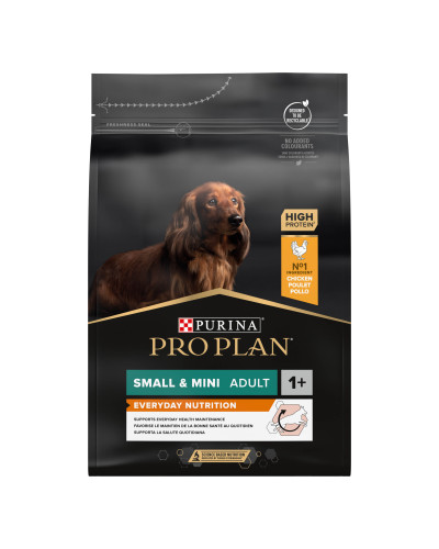 Сухой корм PRO PLAN Small&amp;amp;amp;Mini Adult 1+ Everyday Nutrion для взрослых собак мелких пород, с курицей, 3 кг