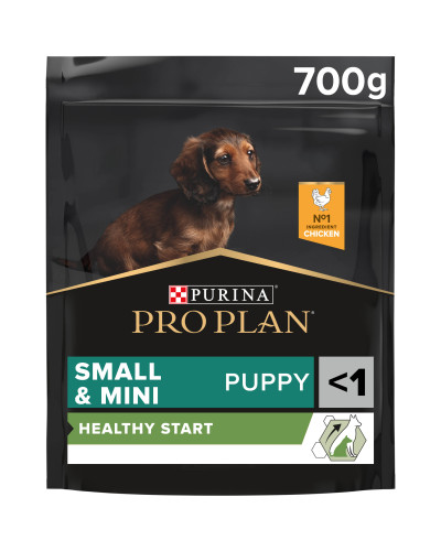 Сухой корм PRO PLAN Small &amp;amp;amp; Mini Puppy 1 Healthy Start для щенков мелких пород, с курицей, 700 г