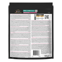 Сухой корм PRO PLAN Small and Mini Adult 1+ Sensitive Skin для взрослых собак мелких пород, с чувствительной кожей, с лососем, 700 г